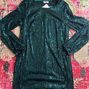 Green Sequin Dress